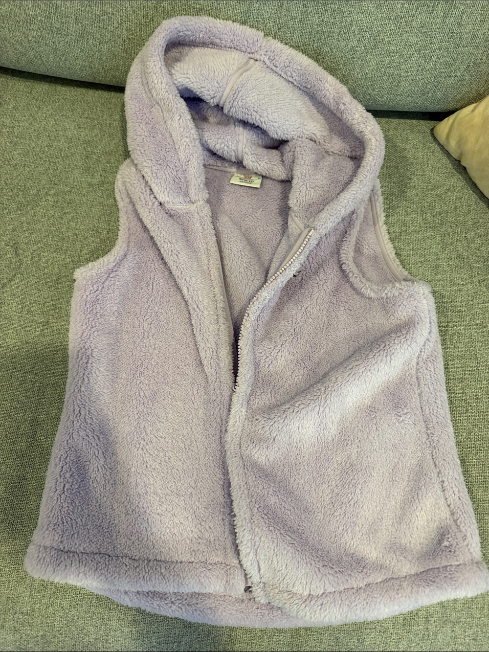 Cozy Lavender Hooded Fleece Vest